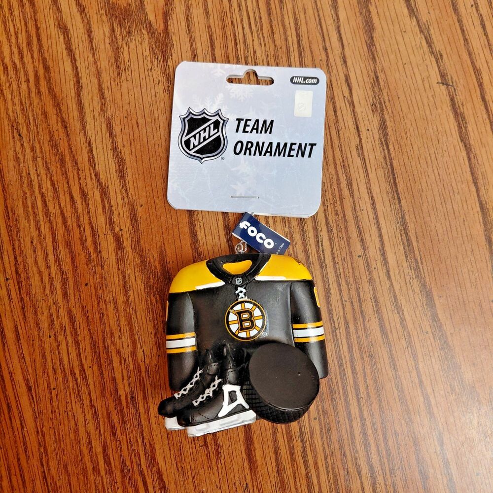 FOCO Boston Bruins "00" Player Christmas Tree Ornament New